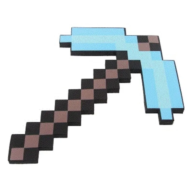 Gioco Minecraft Design Blue Diamond Sword My World Soft Eva Foam Toy Steve Sword Ax Kids Lovely Toys For Children Cosplay Gift