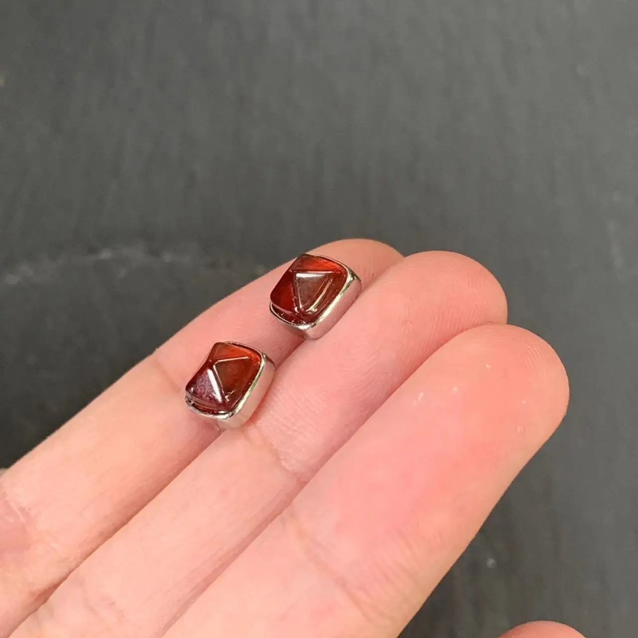 Natural Garnet 925 Sterling Silver Stud Earrings for women Jewelry Gift Prevent allergy gem jewelry Genuine red stone