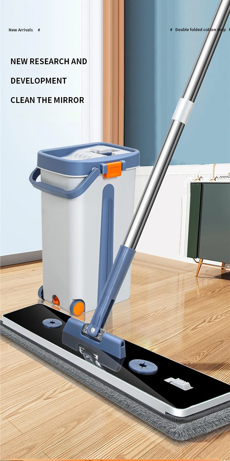 Description Picture 5 of itemHigh Quality Household Hand-Free Multifunctional Double Bucket Floor Cleaning Mop Bucket With Wheel