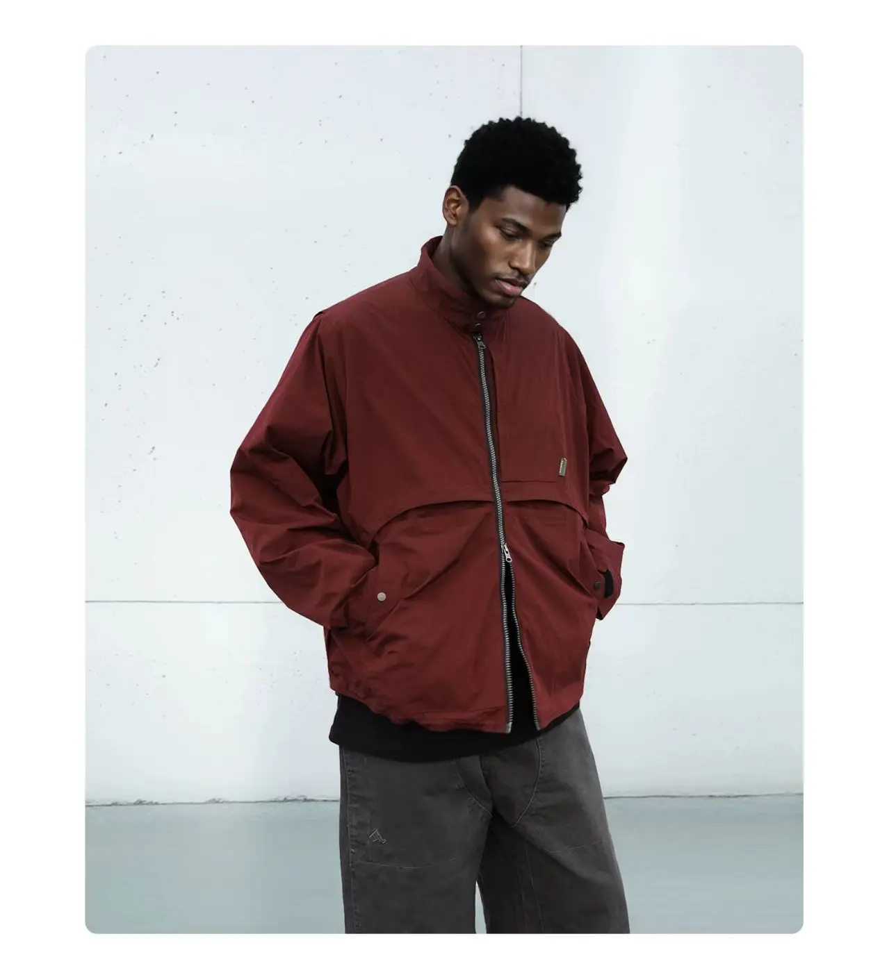 Whywokrs 25aw Graphene lining stand collar jacket multipocket ideal zipper techwear aesthetic gorpcore -
