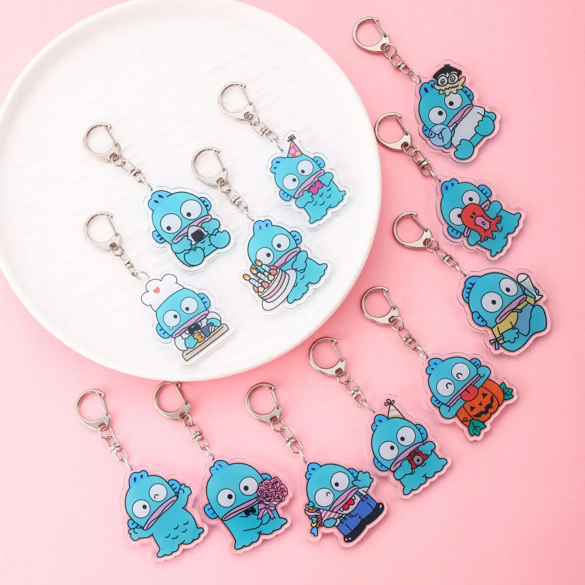 Anime Acrylic keychain accessaries Cartoon Car Bag Pendant Gift cute creative bag charm funny Friends Gifts Keyring anime keychain game keychain mini sword keychain anime keychain pendant