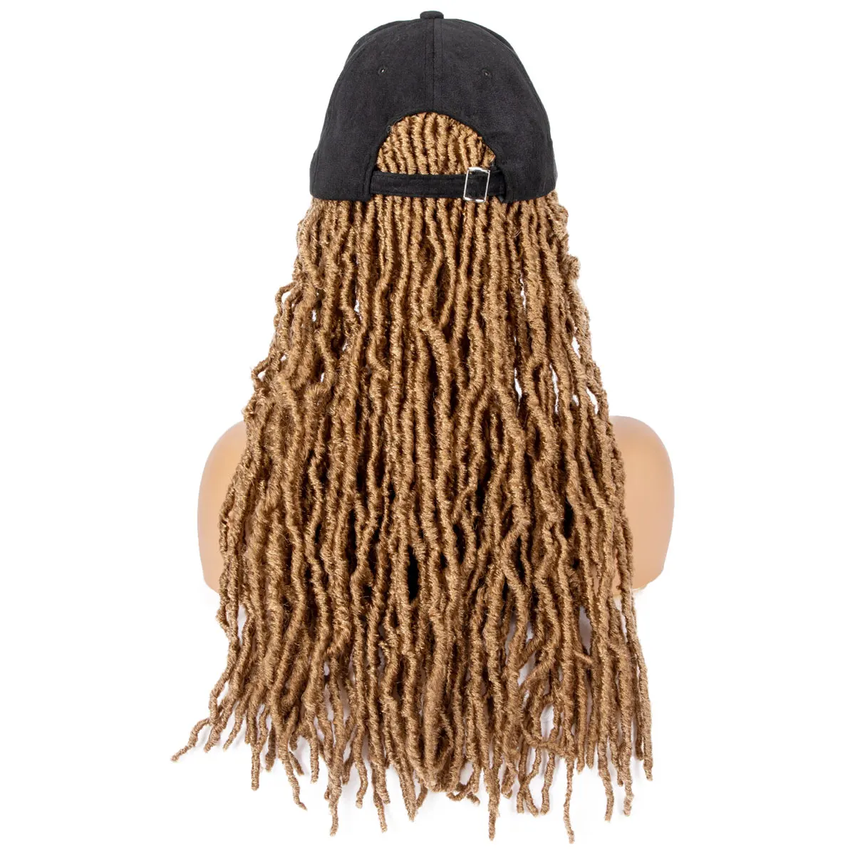 Synthetic Hair Wigs Braided Baseball Cap Wig Soft Faux Locs Hair Extensions With Hat For Afro Black Women 27#