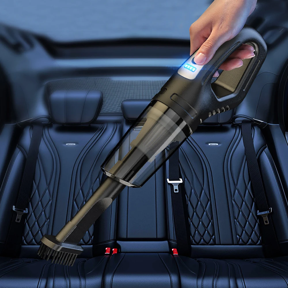 120W Car Portable Handheld Vacuum Powerful Suction Cordless Vacuum Cleaner USB Rechargeable for Vehicle/Home/Office/Pet Hair