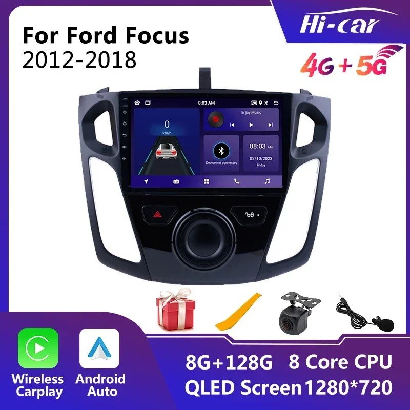 

2 Din Android Car Radio for Ford Focus 2012-2018 Car Stereo WIFI GPS Navigation Multimedia Player FM Head Unit Autoradio