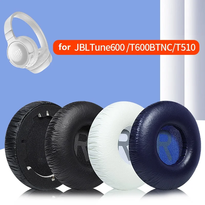 Coussinets d'oreille en mousse souple de remplacement pour JBL tune600 btnc  TUNE 600 BT NC T600 Casque (Blanc)