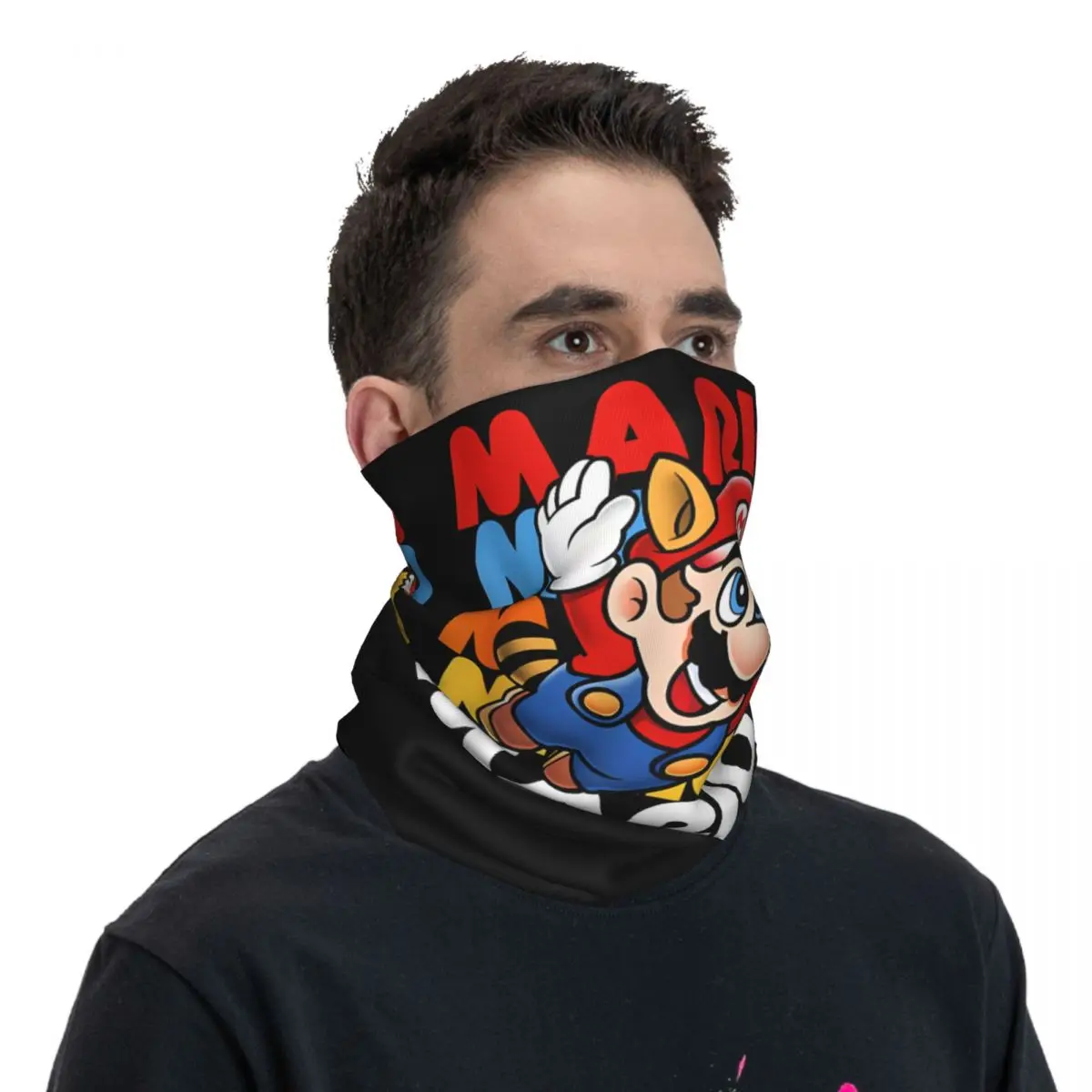 Mario Super Bros Balaclava Running Travel Cycling Mask Sun Protection Soft Bike Face Masks Spring Funny Scarf Bandana