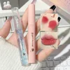 Lip Gloss Set Kit,5pcs Lip Mud Lip Balm with Necklace for Valentine's Day Birthday Holiday Gift Matte Liquid Lipsticks Cosmetics 5