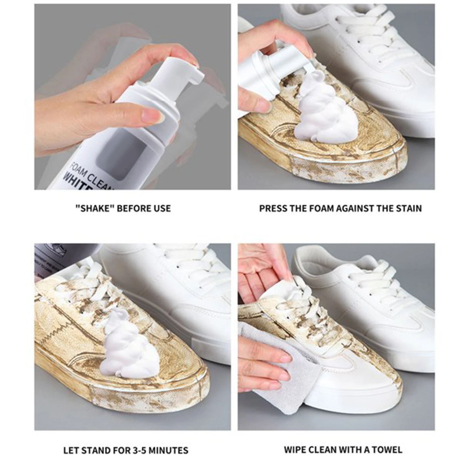 waterless foam cleaner white shoes cleaner