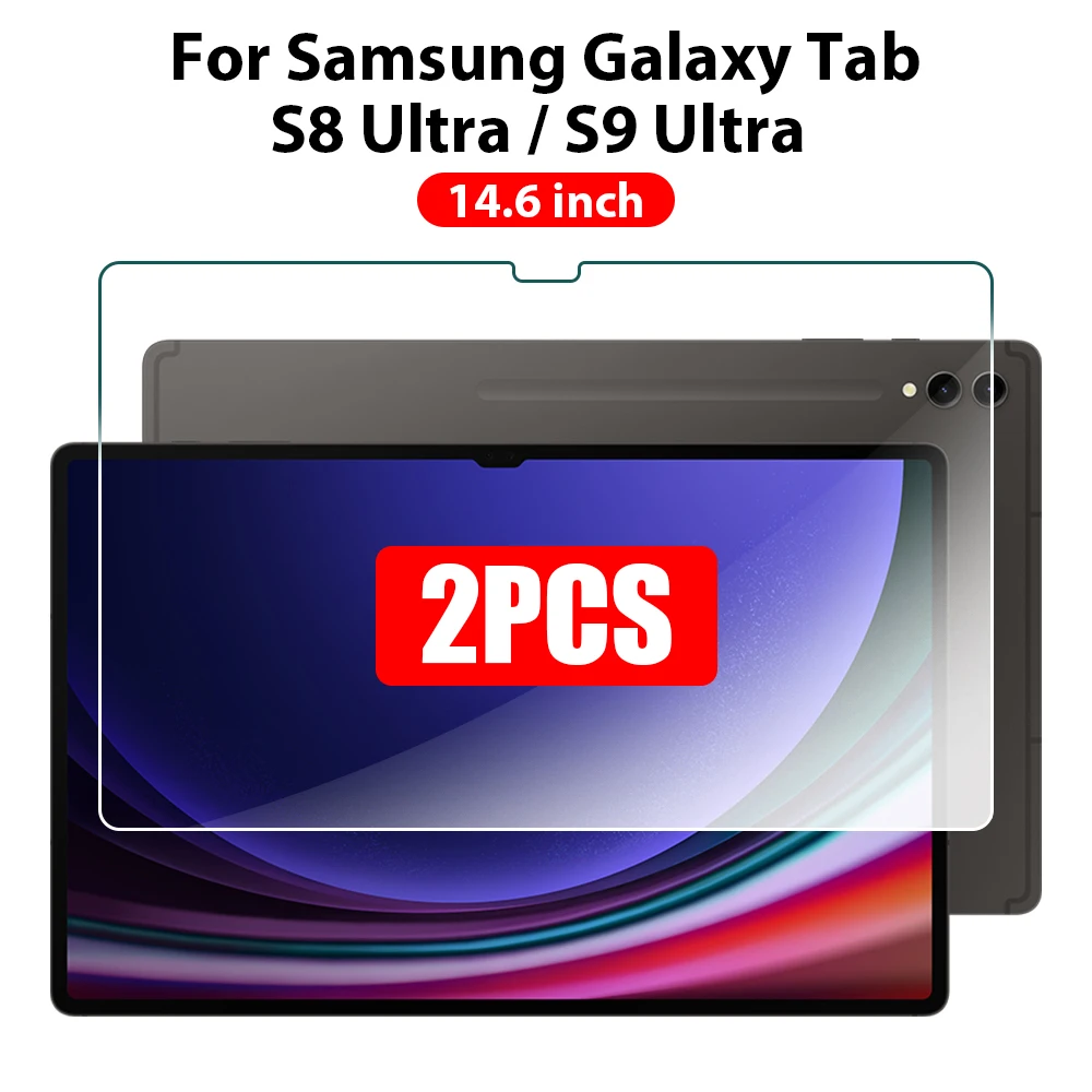 Premium Tempered Glass Screen Protector (2-Pack) for Samsung Galaxy Tablets