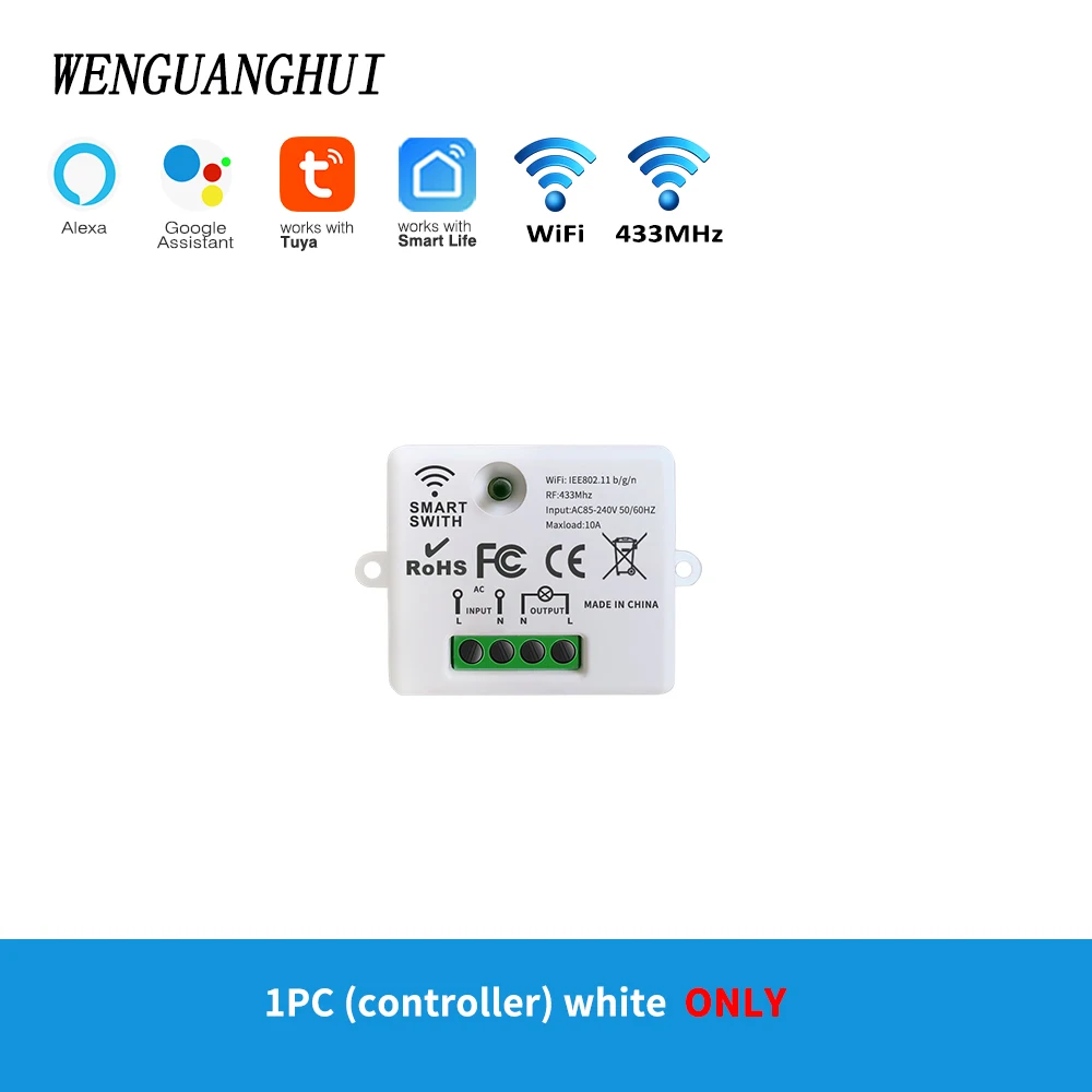 12 volt inverter Wireless remote control switch 1/2/3gang touch glass panel smart home RF433 on-off device home bedside dual control 90-240V generator 5kva Electrical Equipment & Supplies