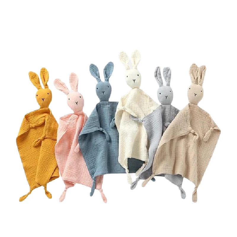 Baby Cotton Muslin Comforter Blanket Soft Newborn Sleeping Dolls Kids