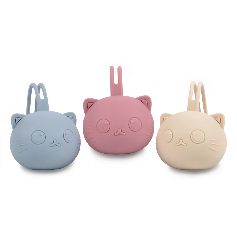 Pacifier Holder Bag BPA Free Food Grade Silicone Infant Portable Soother Container Box Nipple Storage