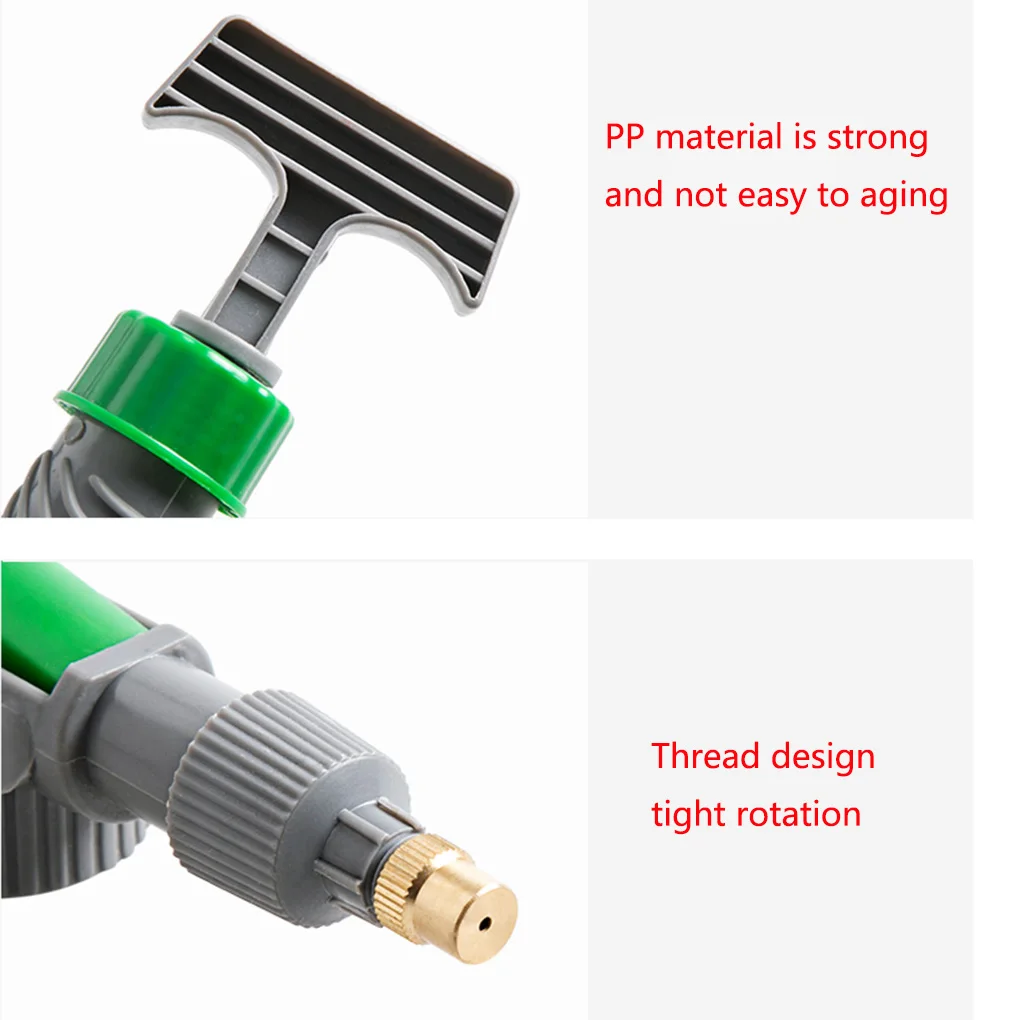 Air Pump Sprayer Pressure Spray Bottle Garden Sprayer Gardening Sprayer Household High Pressure Air Pump Manual Sprayer Plastic Garden Trolley Adjustable Nozzle Watering Spray Sprayer Head with Joint
