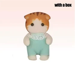 Shaggy Poodle Flocked Animal Figurine - DIY Gift Ornament - 5cm (Yellow cat)