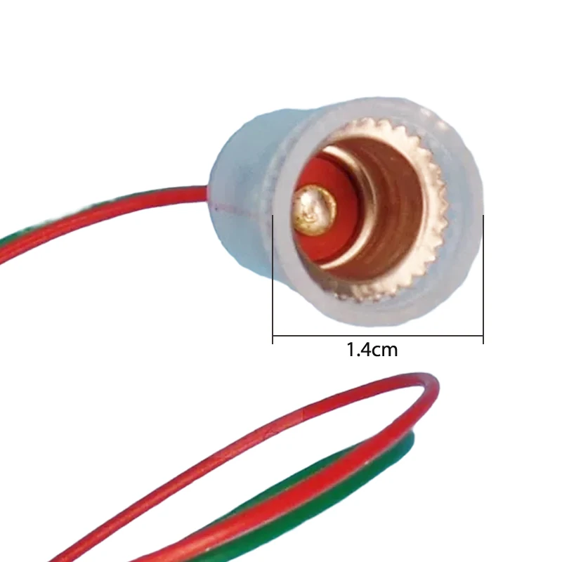 Lamp Holder Lamp Bulb Holder Lamp Base LED Lamp Base 2/10PCS E10/E12 Lamp Holder With Wire Small Lampholder E10 E12 Base Teaching Instrument Experiment Wire Length 20cm