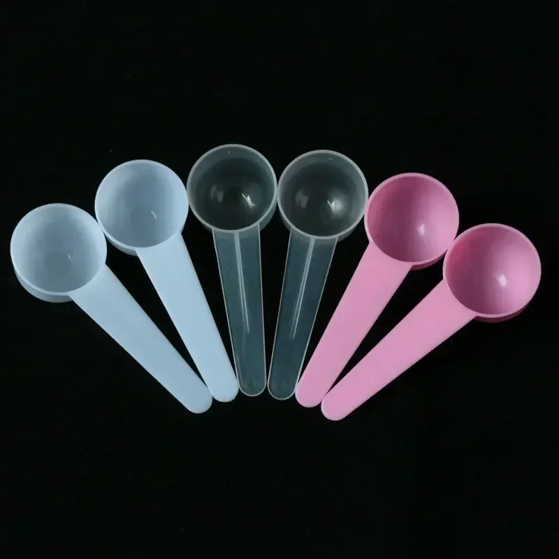 

Seaweed Mask Spoon 5g Plastic PP Metering Spoon 10ml Milk Powder Liquid Mask Powder Spoon Round Bottom Short Handle