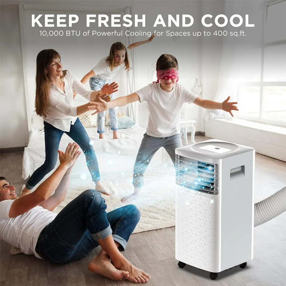 TURBRO Greenland 10,000 BTU ASHRAE (6,000 BTU SACC) Portable Air Conditioner, Dehumidifier and Fan 2