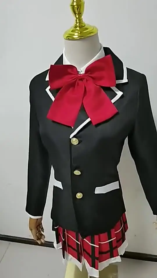 Cosbao аниме Love Chunibyo Other Delusions Takanashi Rikka Dekomori Sanae косплей костюм парик для взрослых