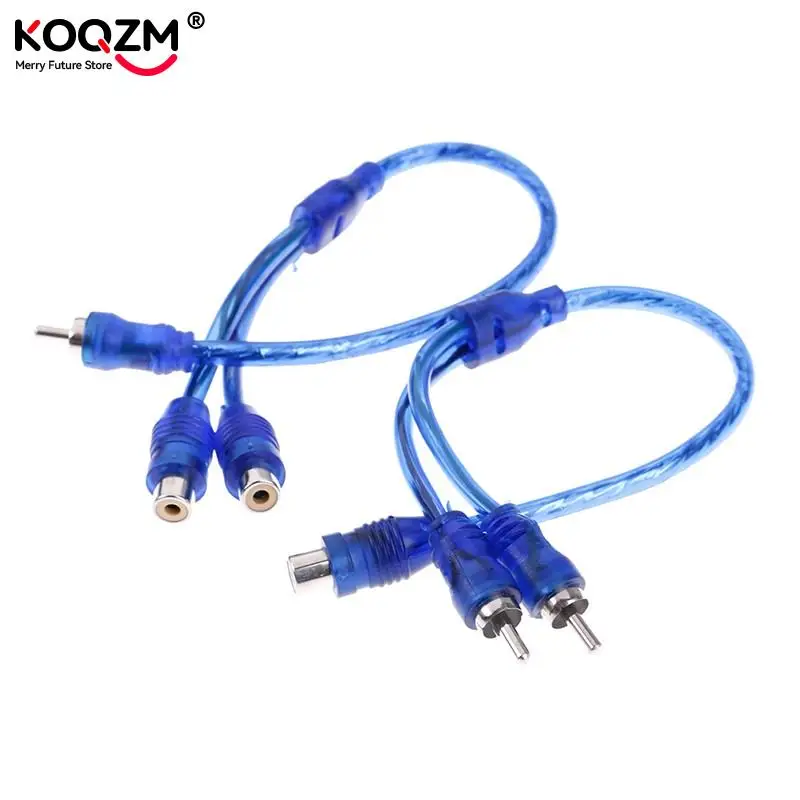 Premium Stereo Audio Signal Splitter Cable - Male to Dual Female/Female to Dual Male RCA Adapter