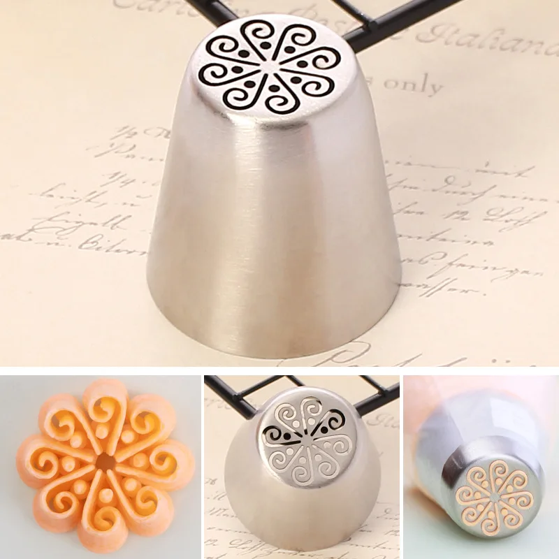 Russian Piping Tips Stainless Steel Pastry Nozzles For Cream With Pastry Bag Cake Tools Icing Piping Co K490