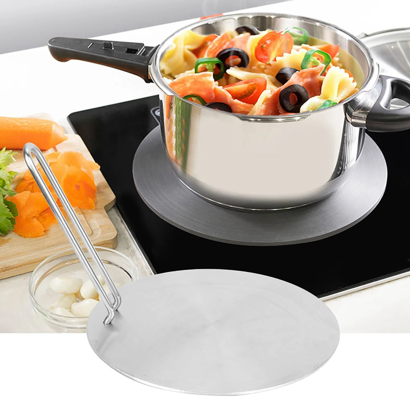 20/22/24cm Stainless Steel Stovetop Heat Diffuser for Kitchen