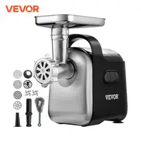 VEVOR 550W（2200W MAX) Electric Meat Grinder with 2 Blade, 3 Grinding Plates, Sausage Maker & Kubbe Kit ABS + Stainless Steel 1
