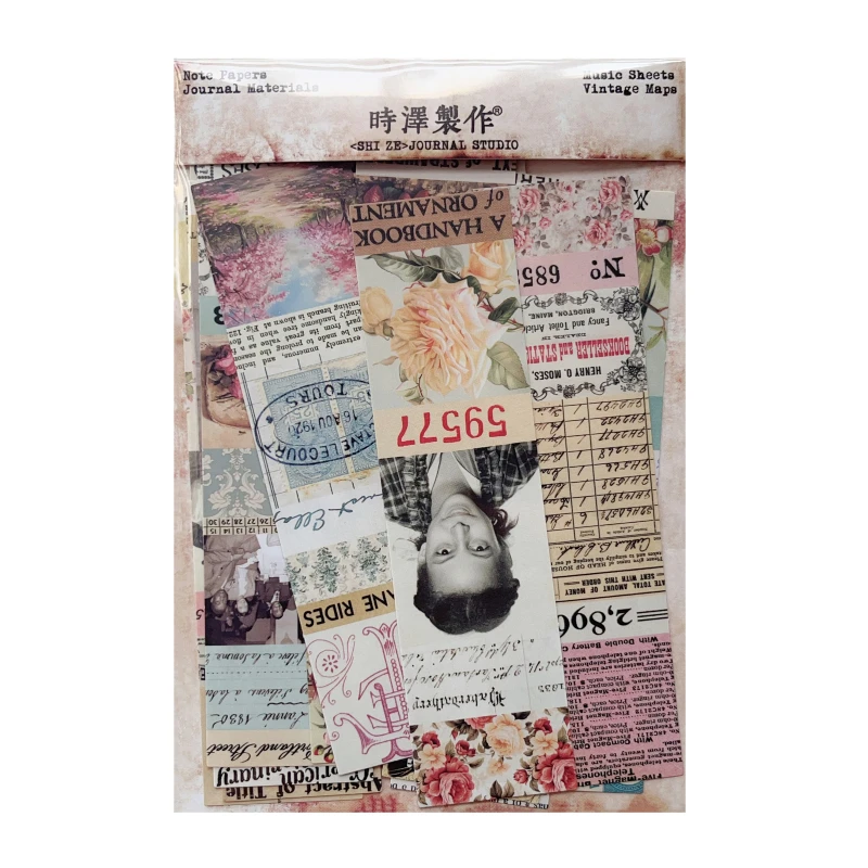 Tim Holtz Wind Bill Photo Collage Fragments Strip Art Versatile Retro Background Handheld Decoration Stickers Decorative Stickers Self Adhesive Stickers Adhesive Stickers Diy Scrapbooking Accessories