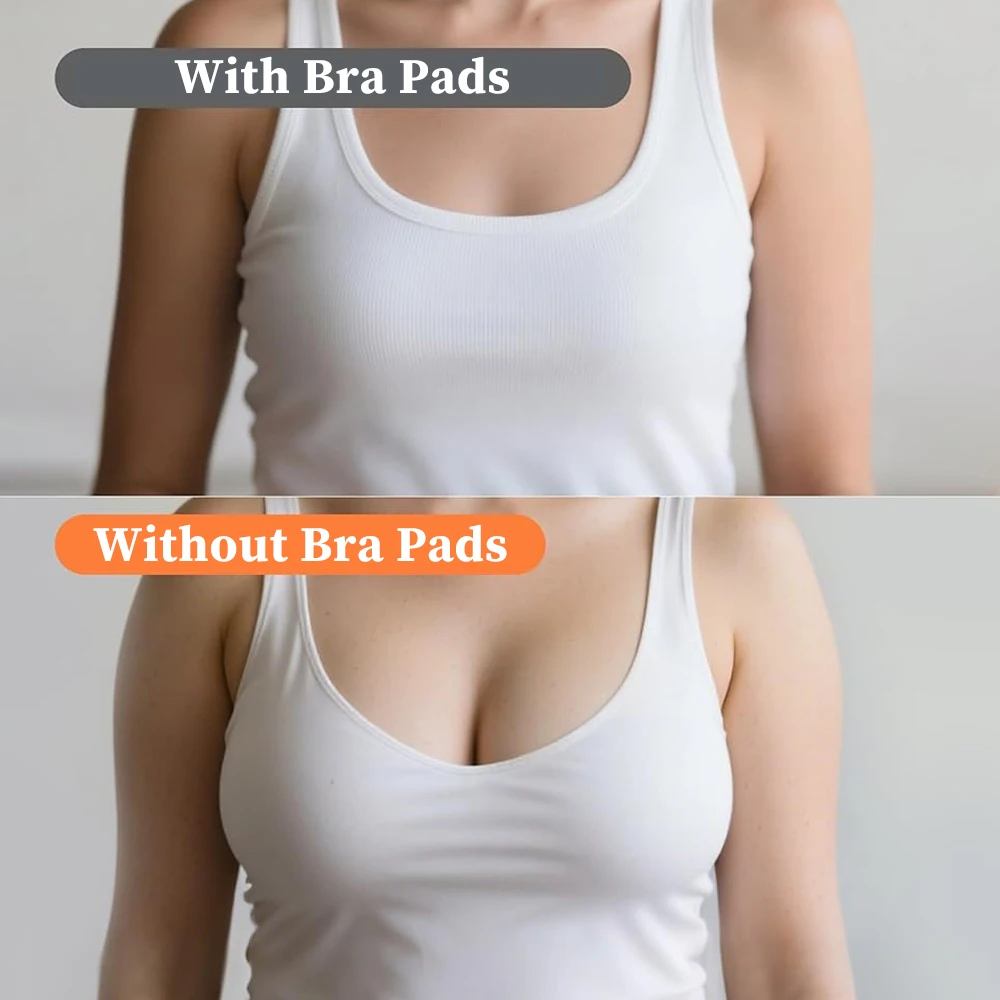 Double Sided Push-Up Bra Inserts with Thick Sponge Lift Enhancement