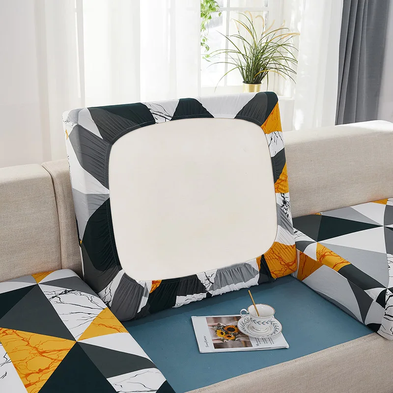 Elegant Floral Stretch Sofa Cushion Cover