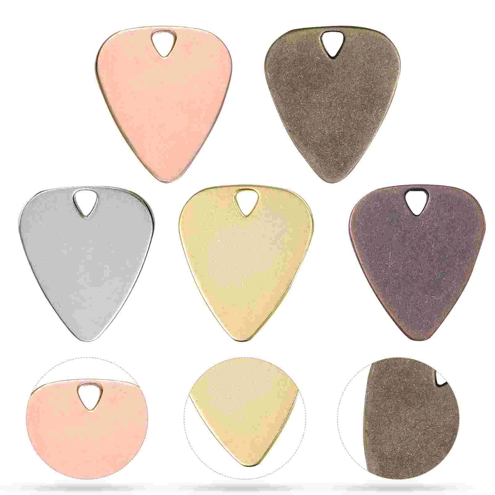 

20 Pcs Electric Guitar Picks Necklace Decor Durable Bass Accessories Alloy Tool