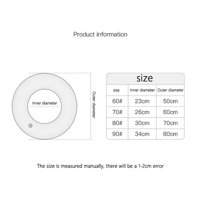 Children's Inflatable Swimming Ring Baby Pool Vintage Striped Water Sprot Pool Floaties for Summer Beach Party Toys Photo Props 2