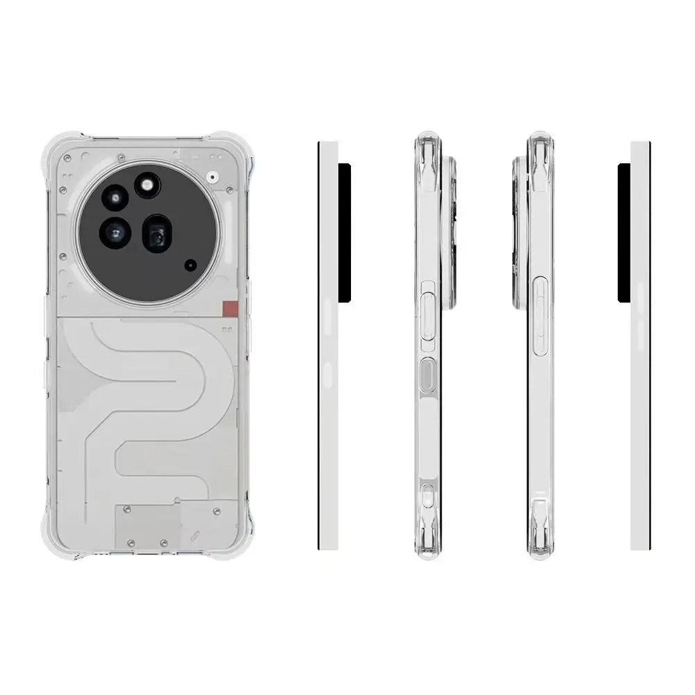 Funda Stoßfeste transparente Silikonhülle für Nothing 3A Pro, transparente Hülle für Nothing Phone 3A Pro Cover – Detail 2