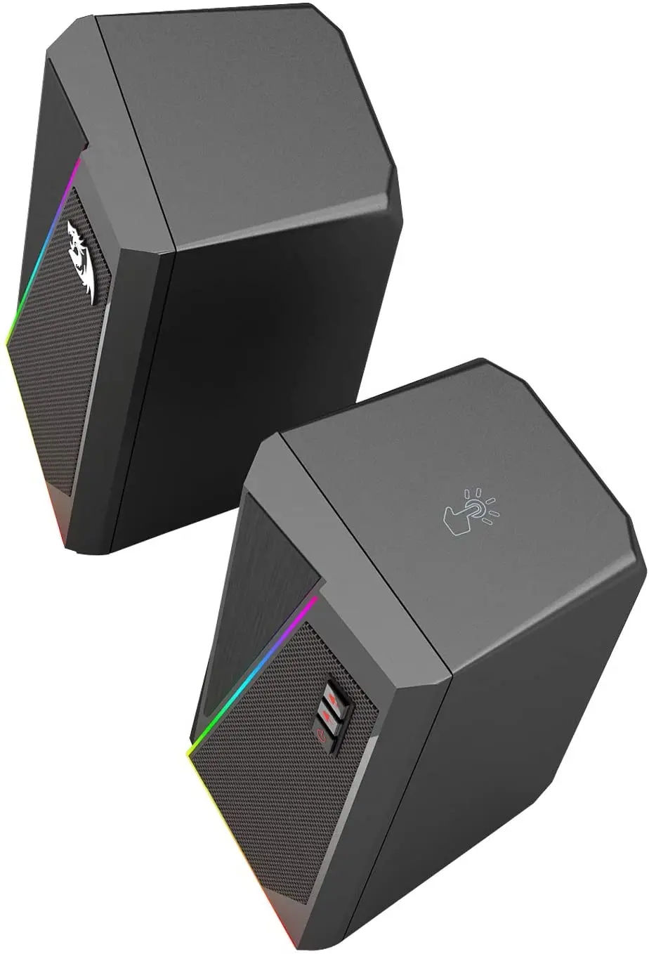 Redragon GS520 Anvil Desktop Speaker 2.0 Channel PC Computer Stereo Speaker Enhanced Bass USB Powered 3.5mm Cable computer speakers