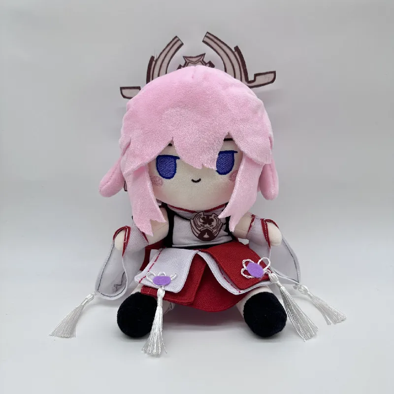 

Новинка Genshin Impact Yae Miko наряд из Аниме игра мягкие игрушки Kawaii Подушка мультяшная милая искусственная мягкая набивная кукла детские подарки
