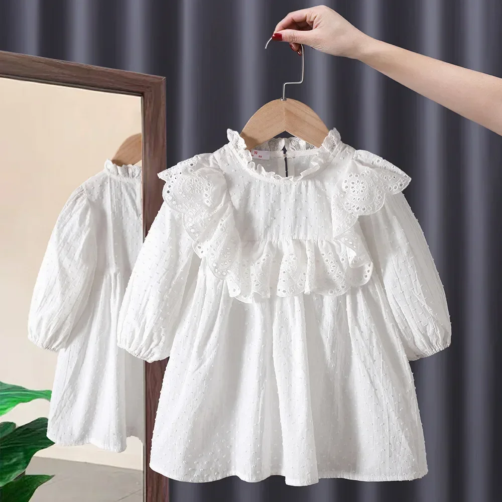 Girls' Dress Autumn New Spring And Autumn Children Foreign Style Princess Skirt Net Red Little Girl Baby Dress