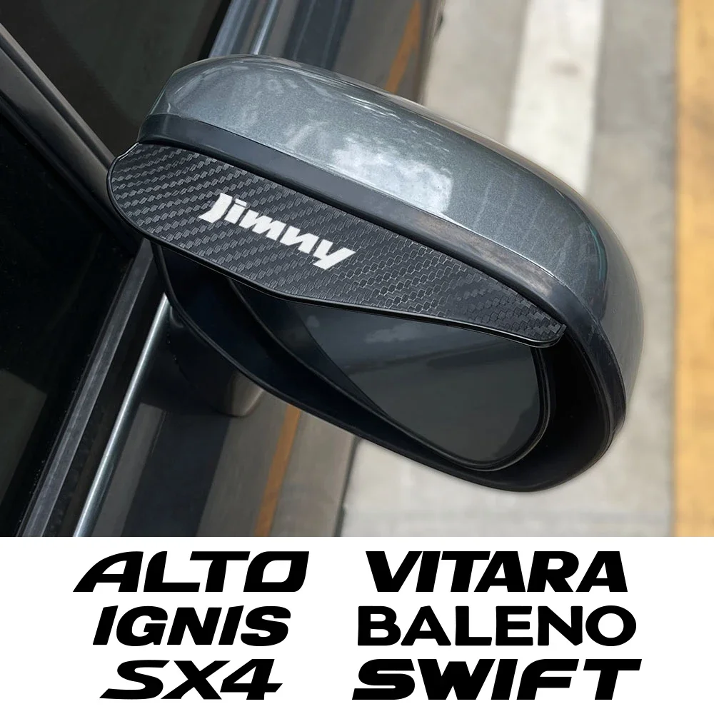 Car Rearview Mirror Rain Eyebrow Auto Accessories For Suzuki Jimny Swift Vitara Ignis Alto Baleno SX4 Samurai S-Cross Celerio