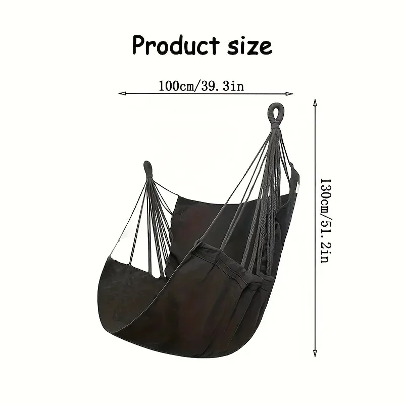 Hammock Swing Chair Fabric Hammock Chair Swing With Storage Bag Dormitory Portable Outdoor Garden Camping Anti Rollover