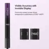 KIPOZI V7 Pro Hair Straightener Curler 2 in 1 Dual Voltage Titanium Straighteners For Salon Auto Shut Off Flat Iron  Purple 4