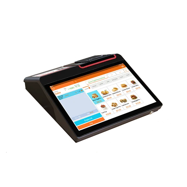 Hot Sale 12.5 Inch Full HD 1080P Printer Cash Register Pos Swipe Machine