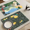 Hey Arnolds Cartoon Kitchen Drainage Mat Retro Style Dish Drying Pads Absorbent Placemats Drainer Tableware Mats Accessories 1