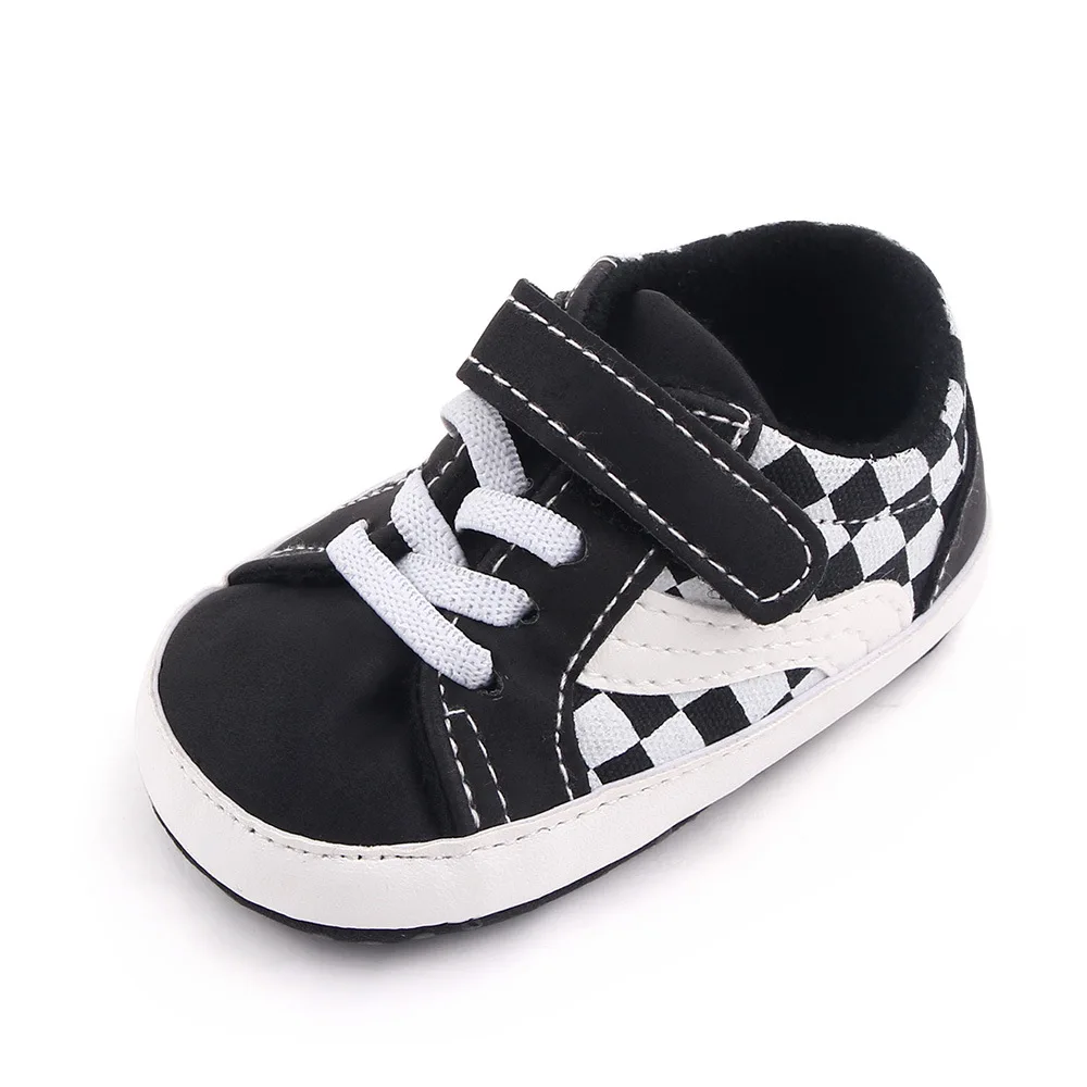 New Baby Shoes Canvas Sports Classic Stripes First Walkers Sneakers Shoes Sole Soft Non-slip Baby Boys Girls Casual Shoes 6