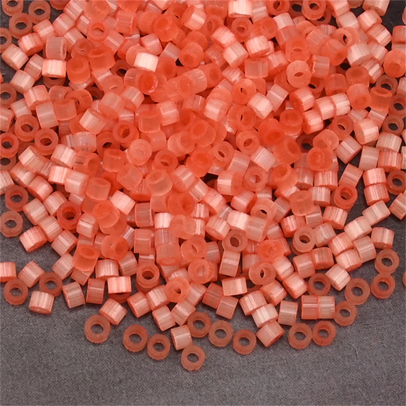 1000 Stück gebürstete Katzenaugen-Miniperlen, japanische Zylinderperlen für DIY-Schmuckherstellung, Stickerei-Zubehör – Detail 11