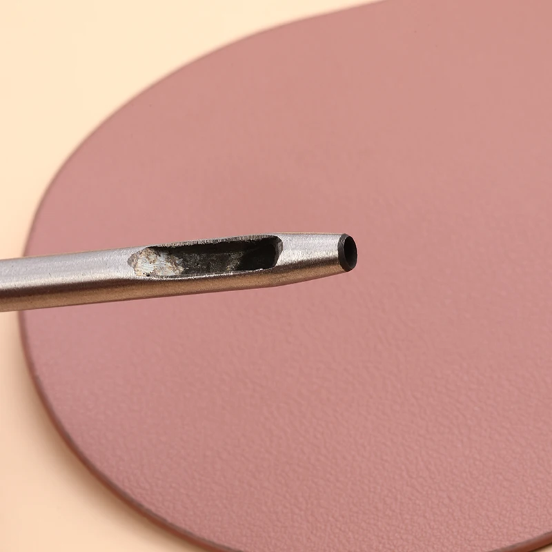 Leather Hole Puncher 6pcs 10-5.0mm Leather Hole Punch Tool Set Round Hole Punch for Leather Belts and Other Projects