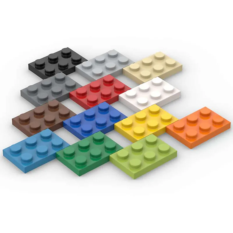 40 pz dimensioni 2x3 Dot Plate MOC assemblare particelle blocchi di costruzione fai da te 2*3 figure mattoni giocattolo creativo educativo per bambini 3021