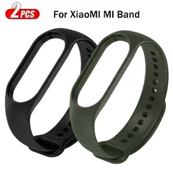 Silicone Sport Replacement Wristband for Smartwatch - Set of 10 - 2 Pieces (Black and Dark olive)