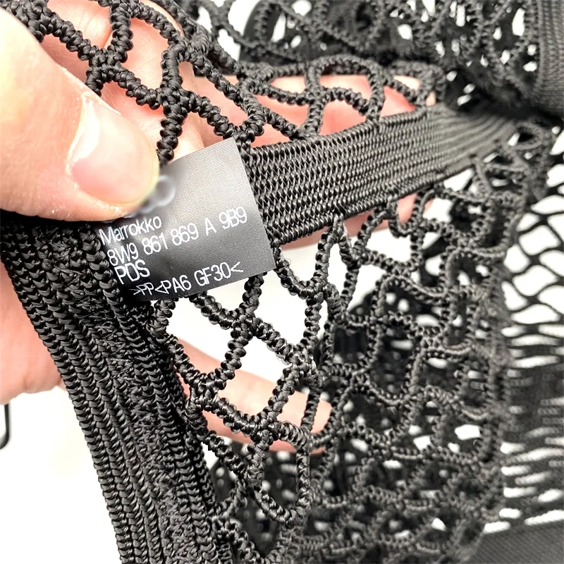 Für Audi Original Kofferraum Mesh Net Fracht Gepäck A4 B5 B6 B8 A6 C5 C6 A3 A5 Q3 Q5 Q7 8W9 861 869 EINE 9B9, 80A 861 869 9B9 – Detail 11