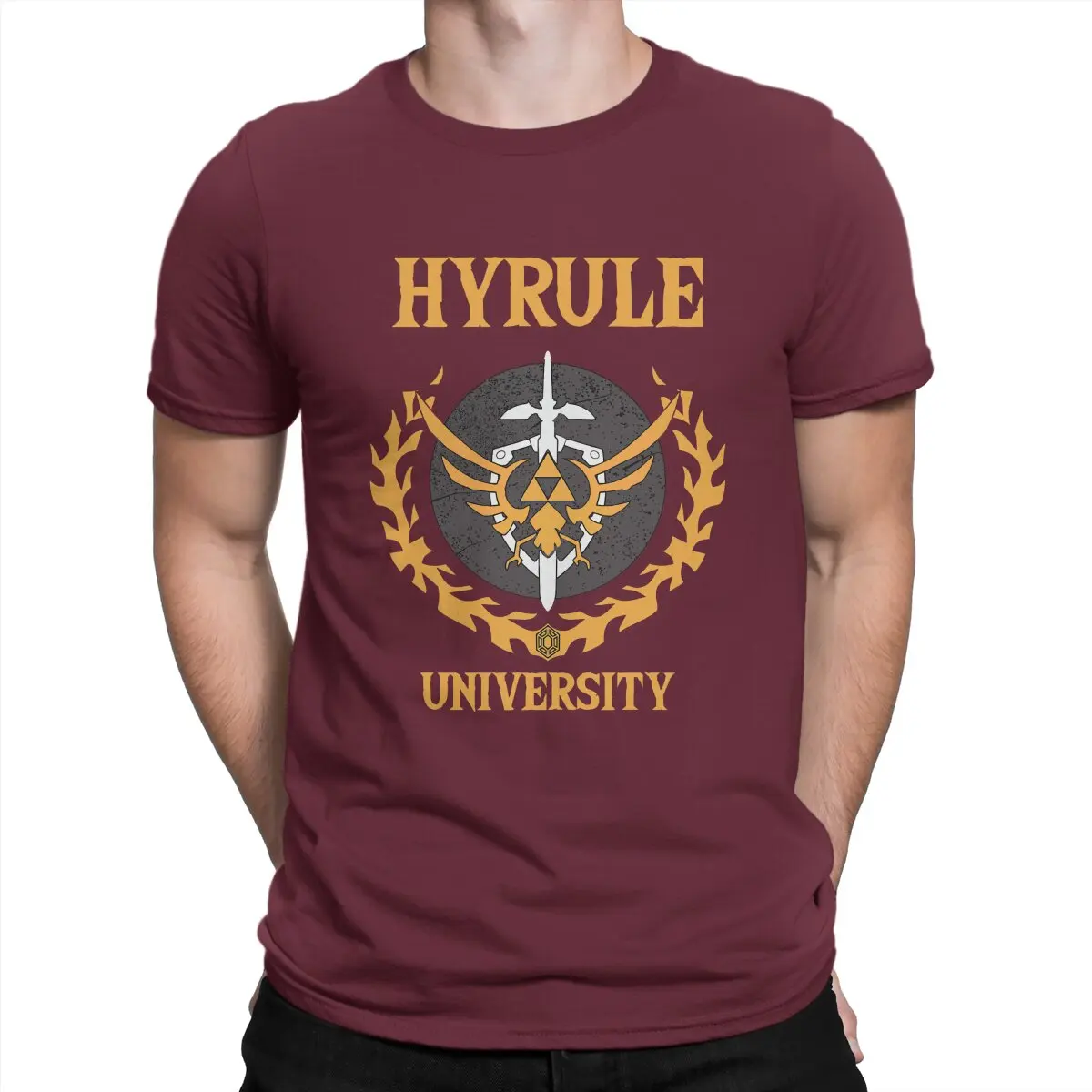 thumbnail image 1 of Camiseta única del equipo universitario de Hyrule, camiseta de Z-Zelda para adultos, 1 of 7
