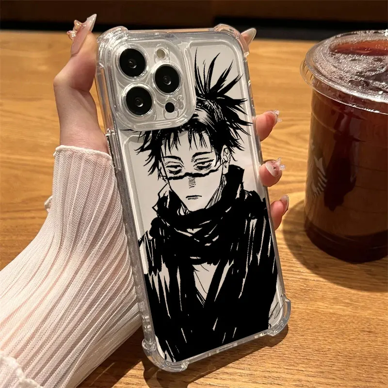 Clear Shockproof Anime Phone Case - Jujutsu Kaisen Choso Design