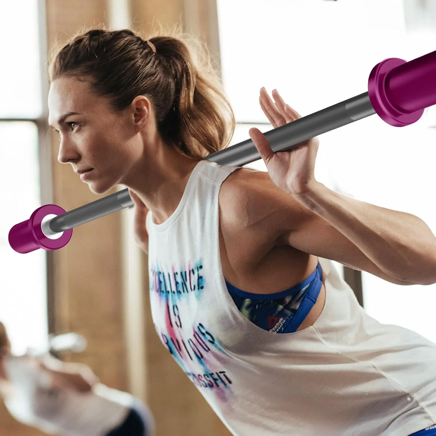 Workout Bar 5LB Mini Barbell Bar For Beginner Women Kid Bar Total