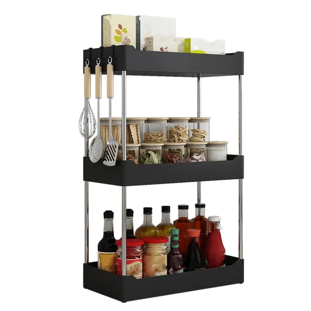1Pc Kitchen portaspezie scaffale multifunzionale per condimenti da appoggio per uso domestico pala angolare multistrato cucina Ut 6